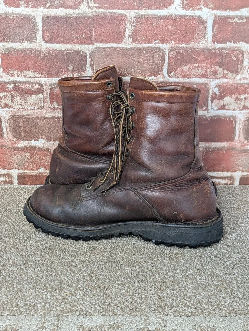 Danner 63500 Size 10 D Vintage Brown Leather Gore Tex Waterproof Hunting Boots
